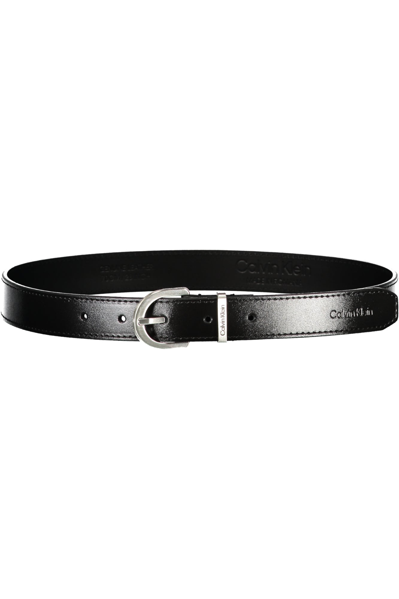 CALVIN KLEIN CINTURA IN PELLE DONNA NERO