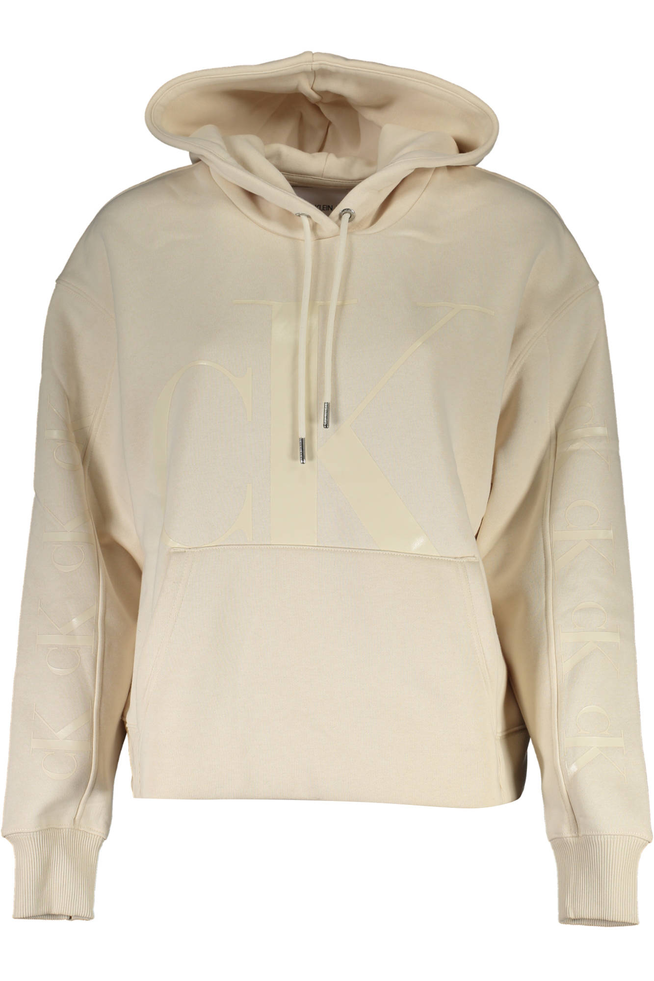 CALVIN KLEIN FELPA SENZA ZIP DONNA BEIGE
