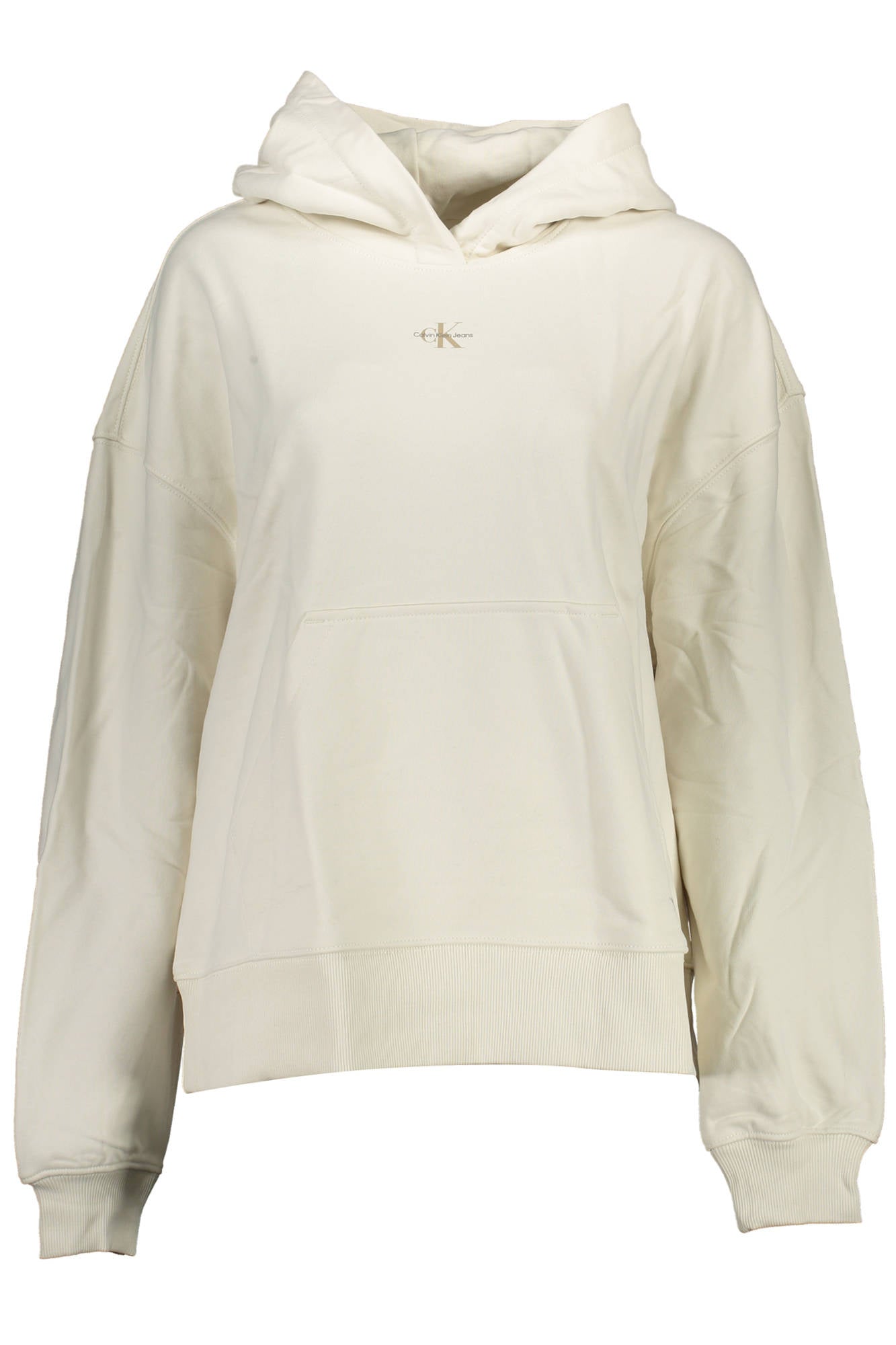 CALVIN KLEIN FELPA SENZA ZIP DONNA BIANCO