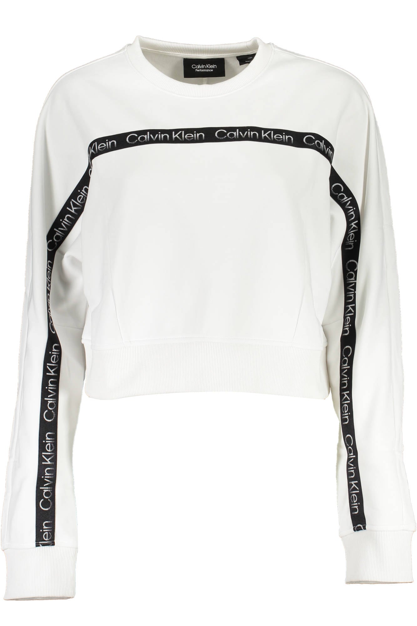 CALVIN KLEIN FELPA SENZA ZIP DONNA BIANCO