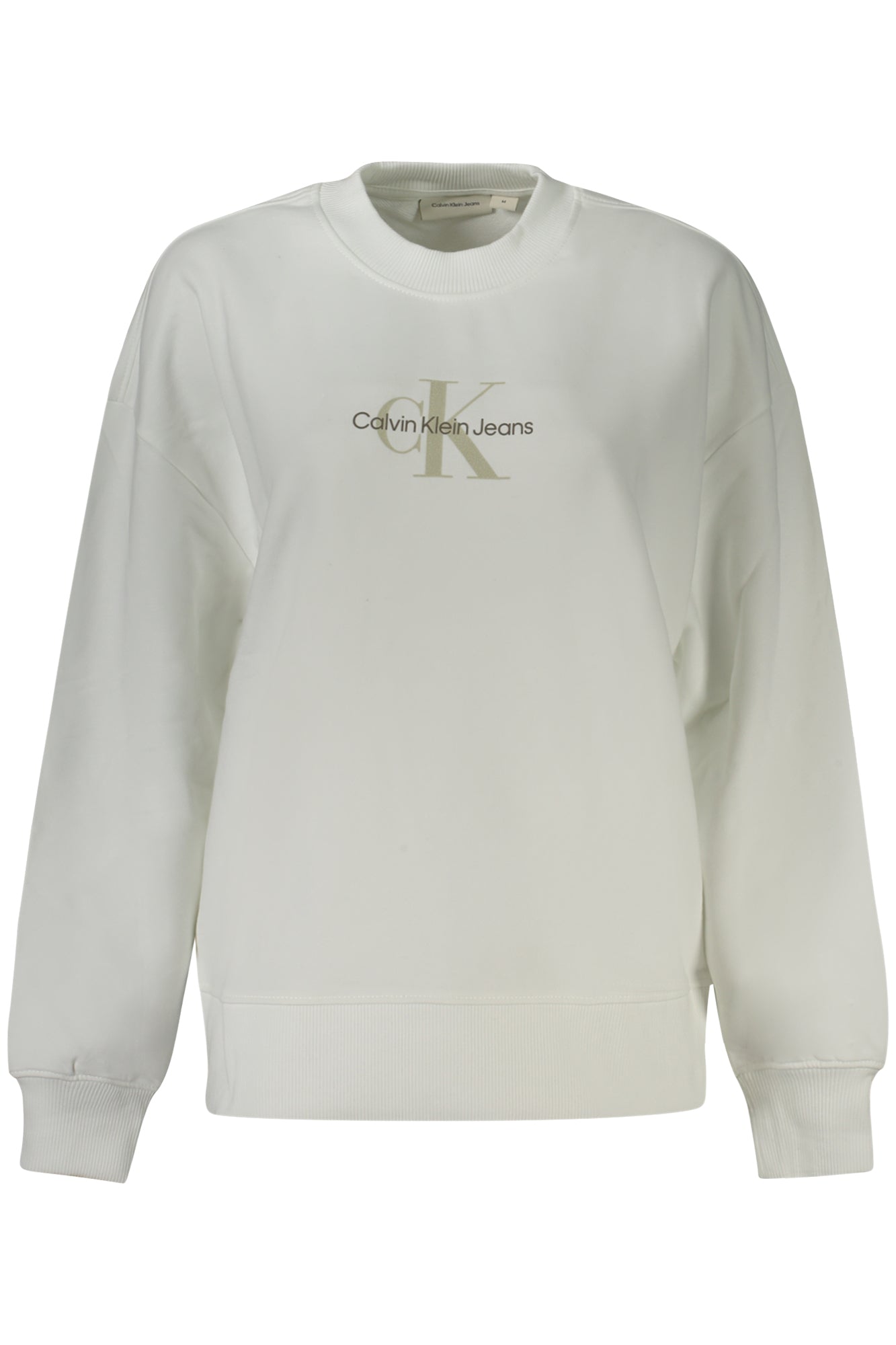 CALVIN KLEIN FELPA SENZA ZIP DONNA BIANCO
