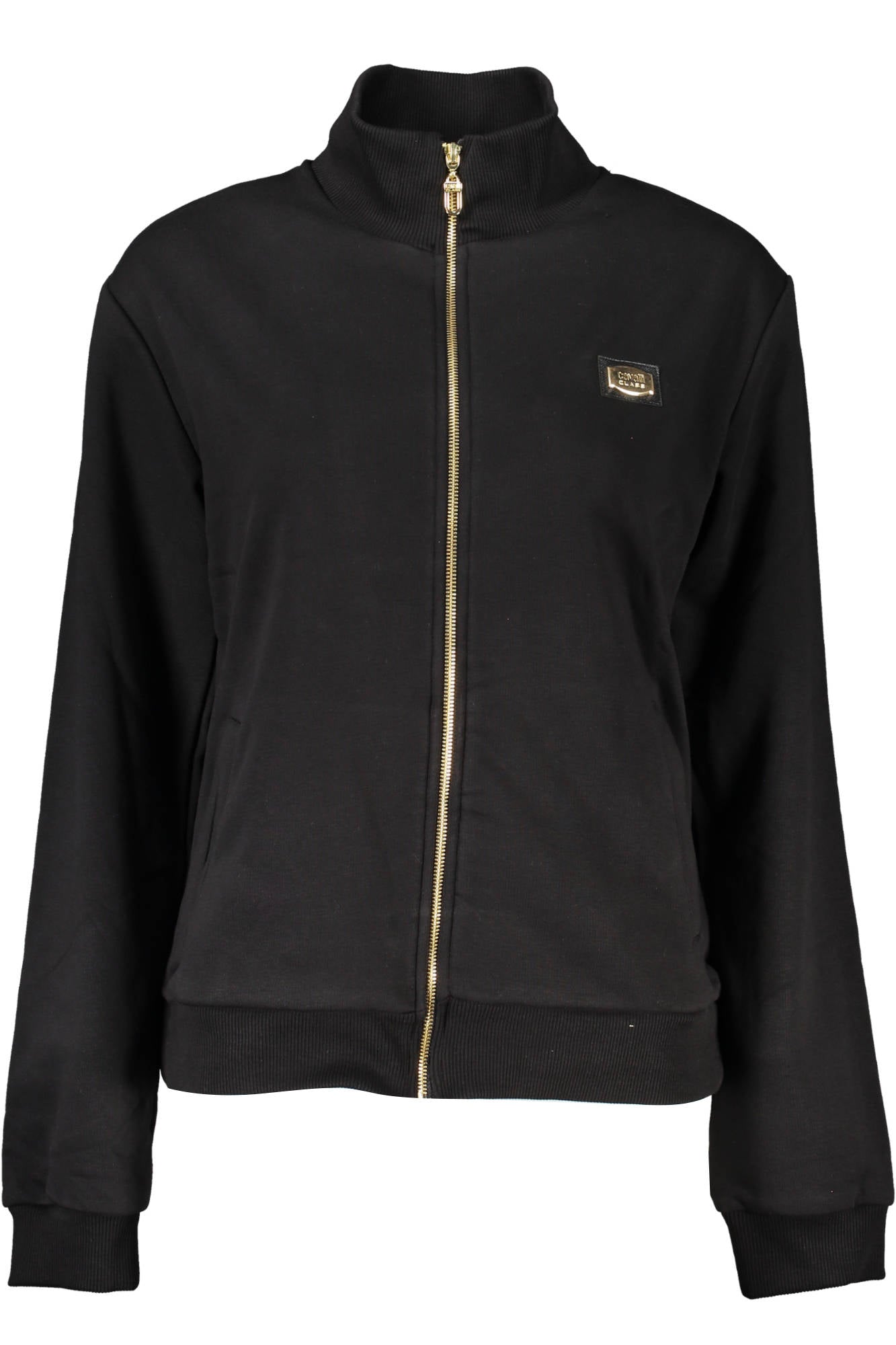 CAVALLI CLASS FELPA CON ZIP DONNA NERO