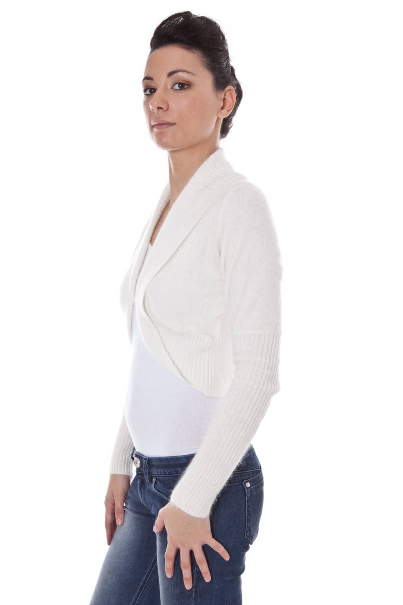 DATCH COPRISPALLE MANICHE LUNGHE DONNA BIANCO