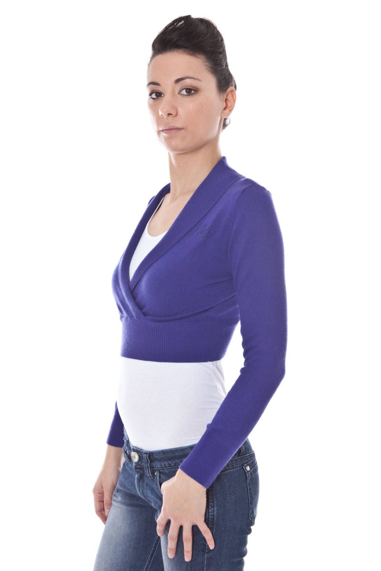 DATCH COPRISPALLE MANICHE LUNGHE DONNA VIOLA