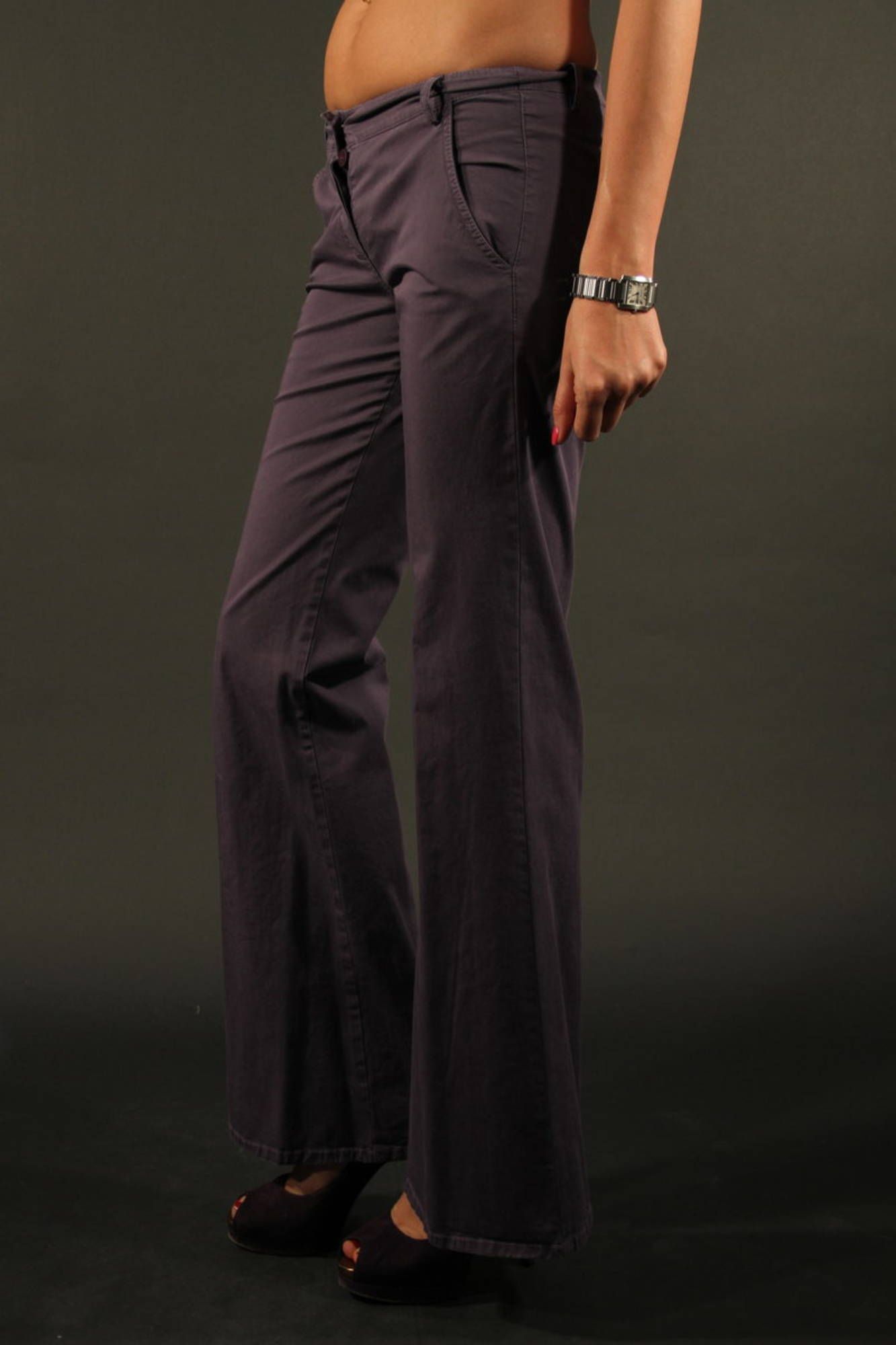 DENNY ROSE PANTALONE DONNA VIOLA