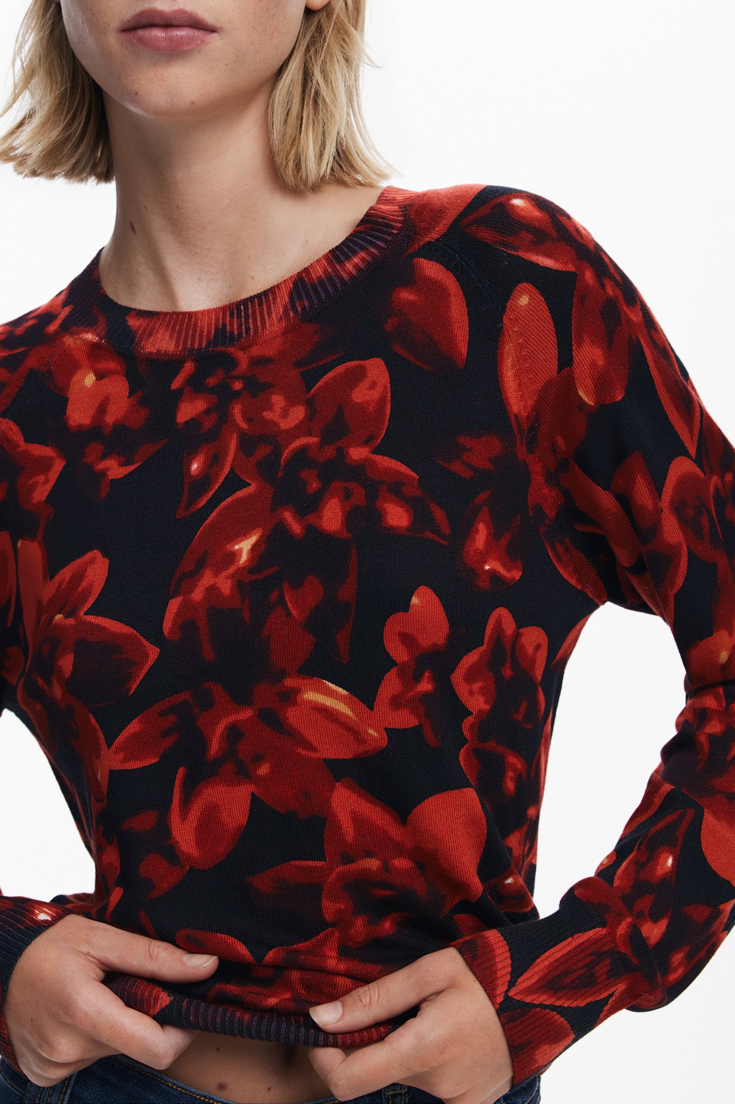 DESIGUAL MAGLIA DONNA NERO