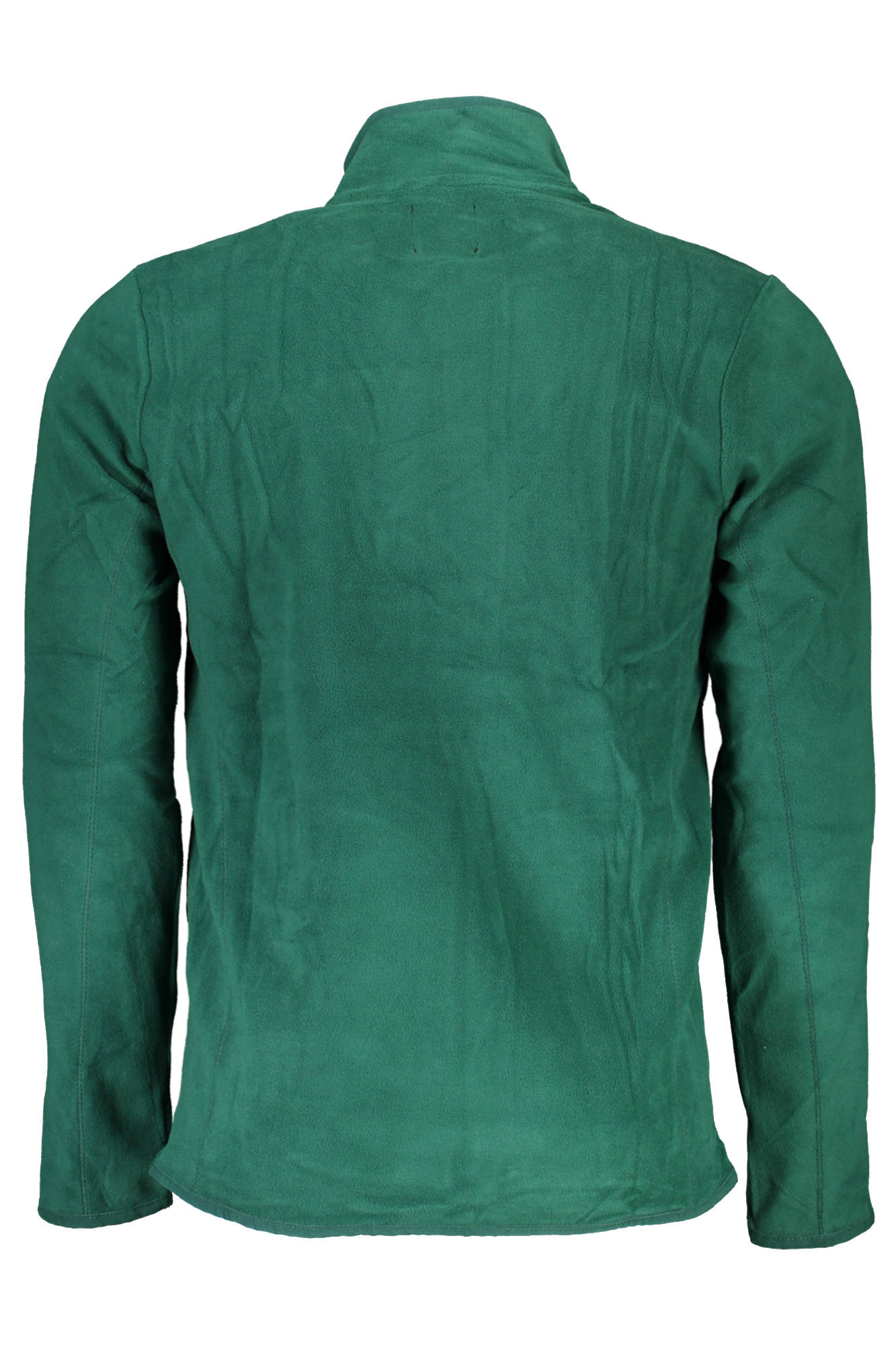 GIAN MARCO VENTURI FELPA CON ZIP UOMO VERDE
