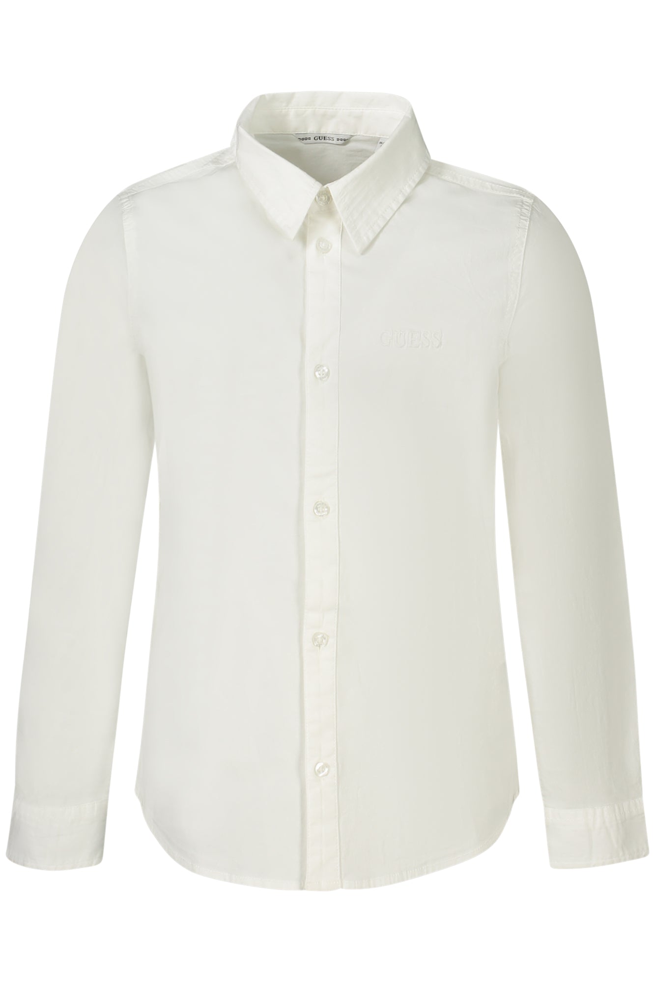 GUESS JEANS CAMICIA MANICHE LUNGHE BAMBINO BIANCO