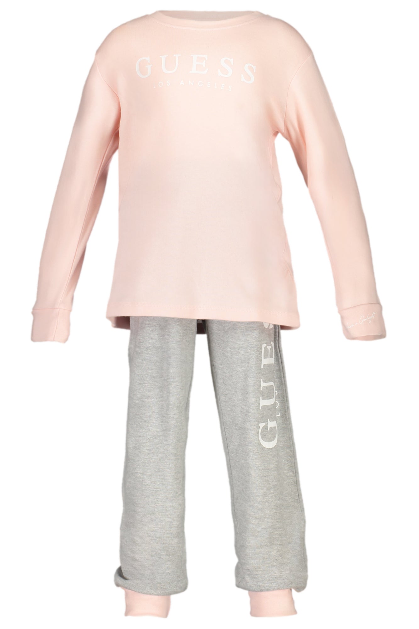 GUESS JEANS FELPA SENZA ZIP BAMBINA ROSA