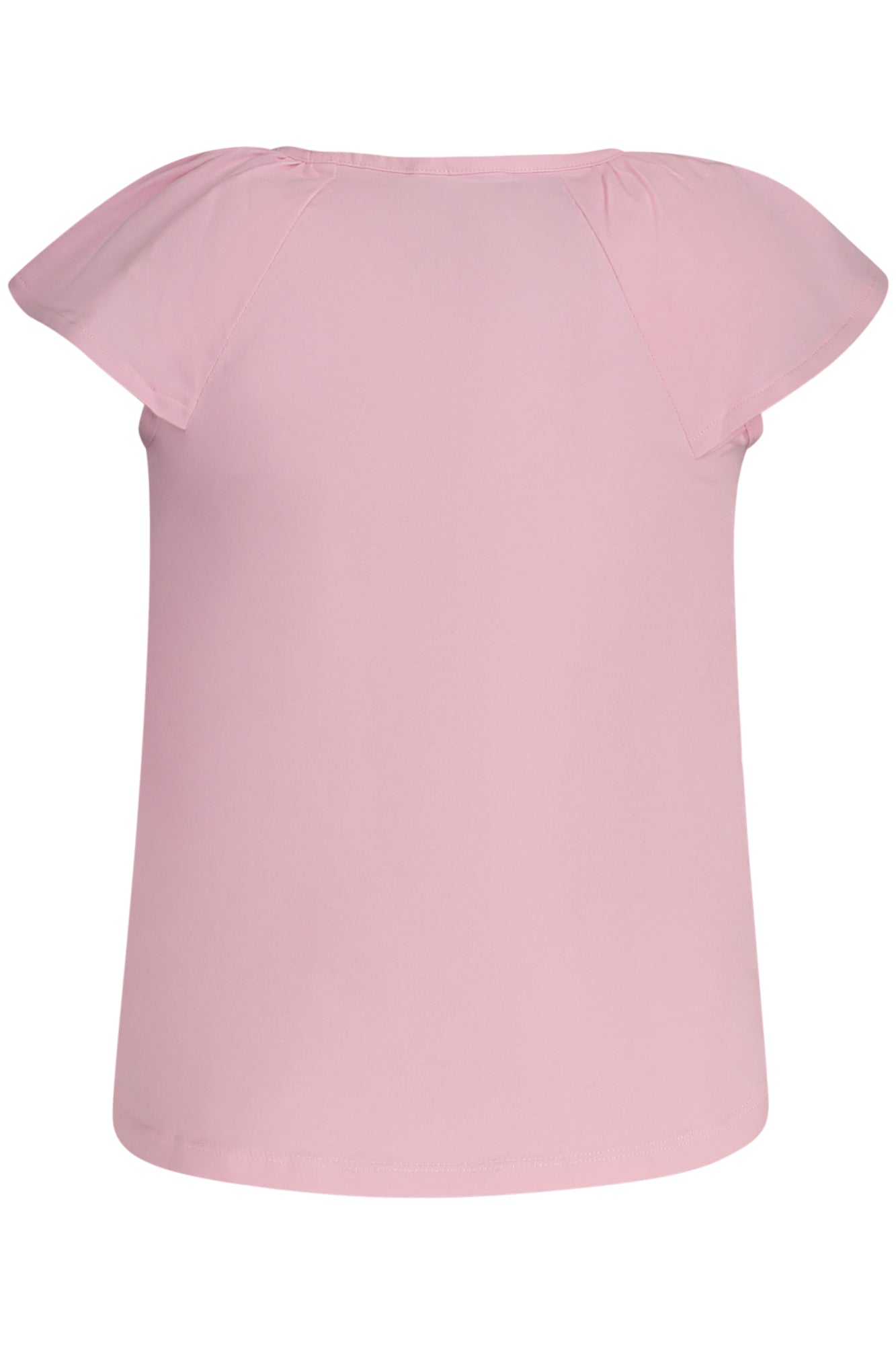 GUESS JEANS T-SHIRT MANICHE CORTE BAMBINA ROSA