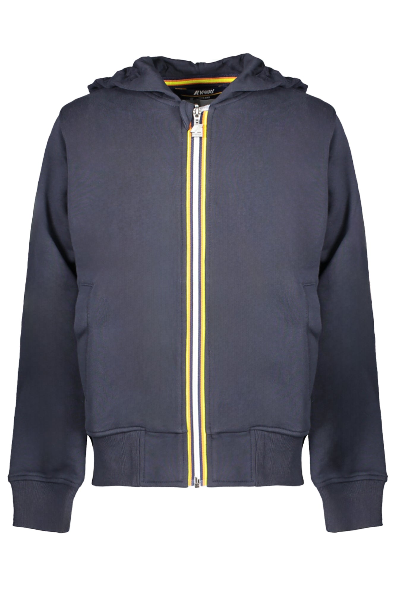 K-WAY FELPA CON ZIP BAMBINO BLU