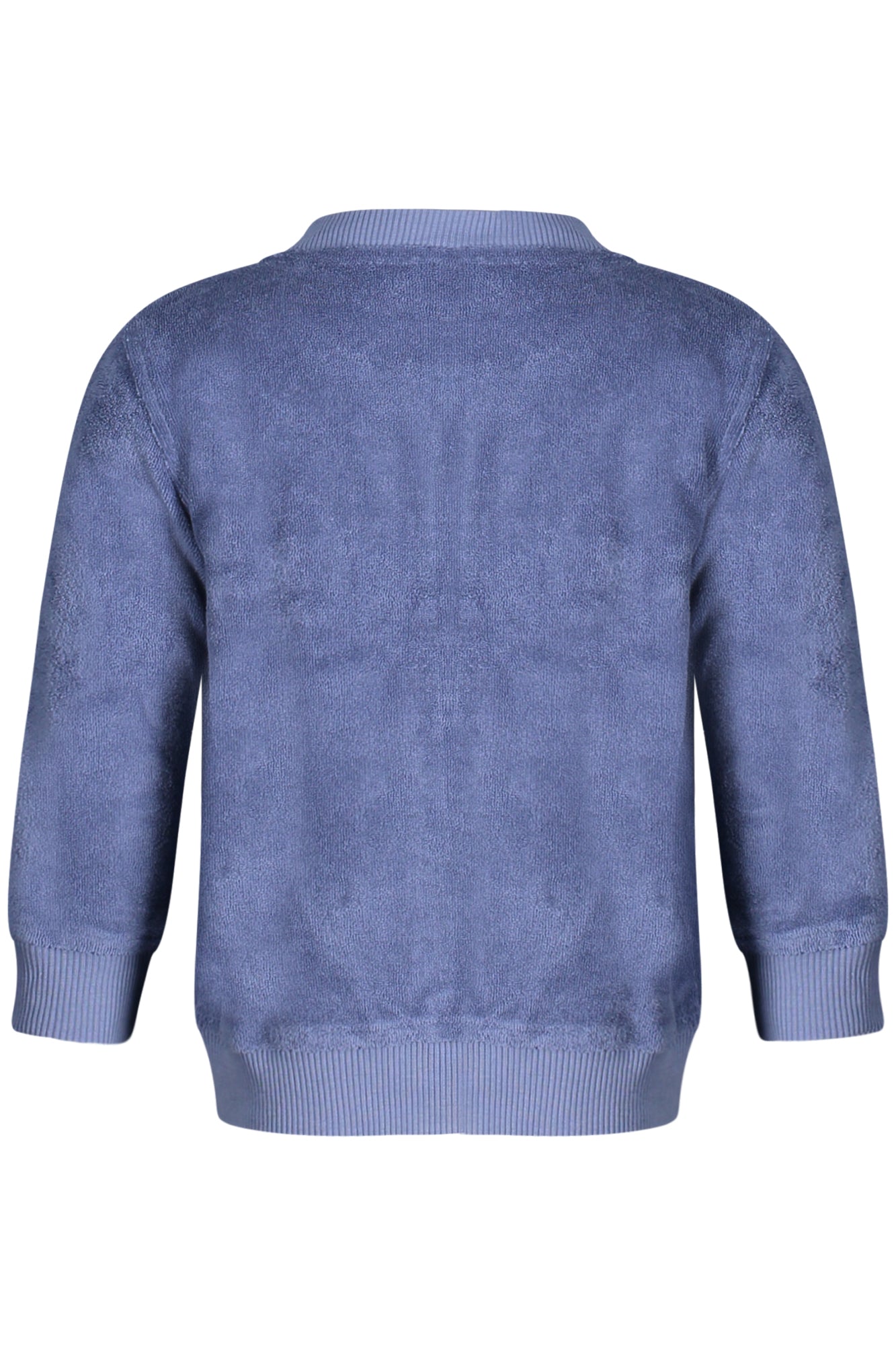 K-WAY FELPA CON ZIP BAMBINO BLU