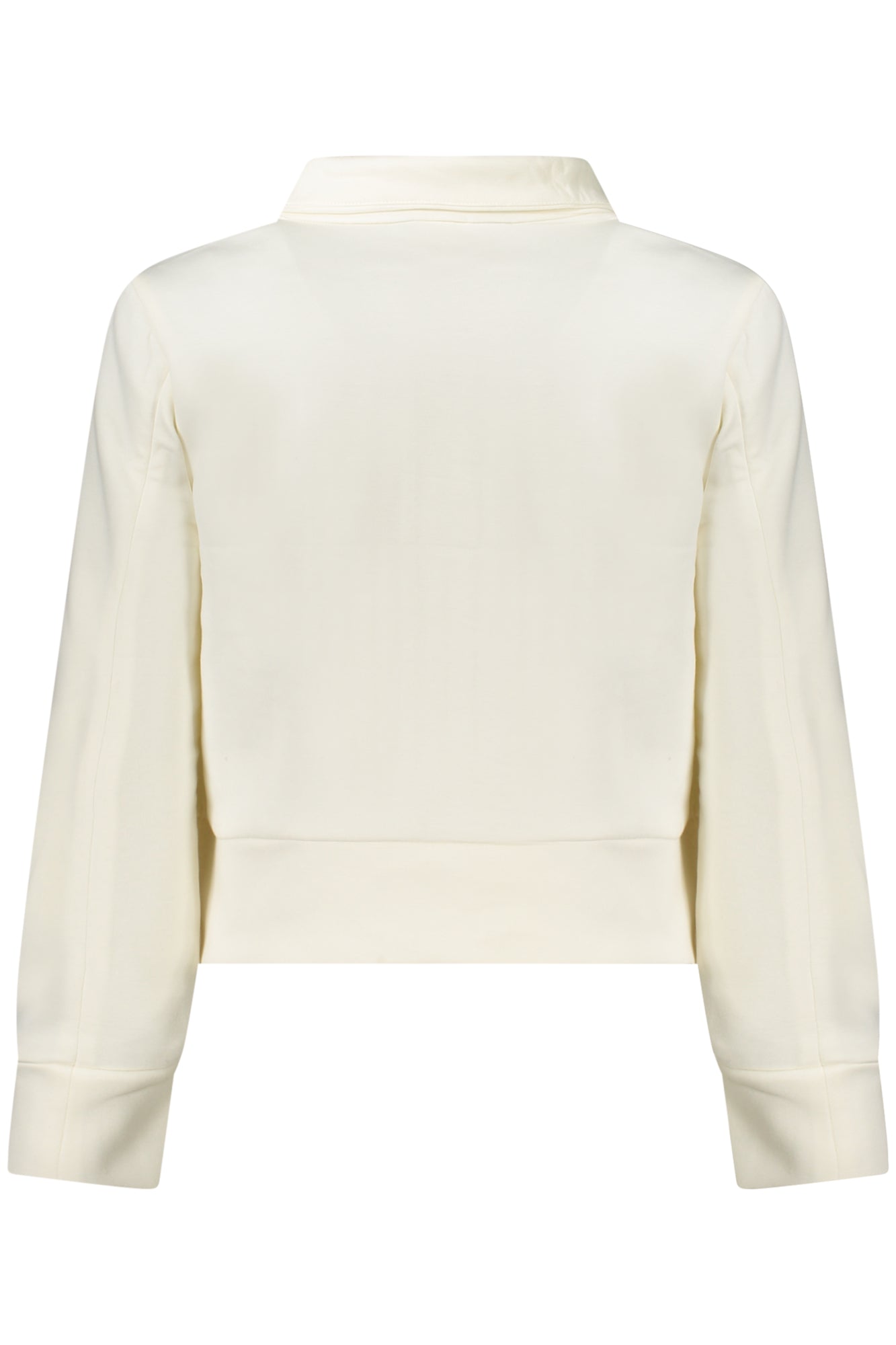 K-WAY FELPA CON ZIP DONNA BIANCO