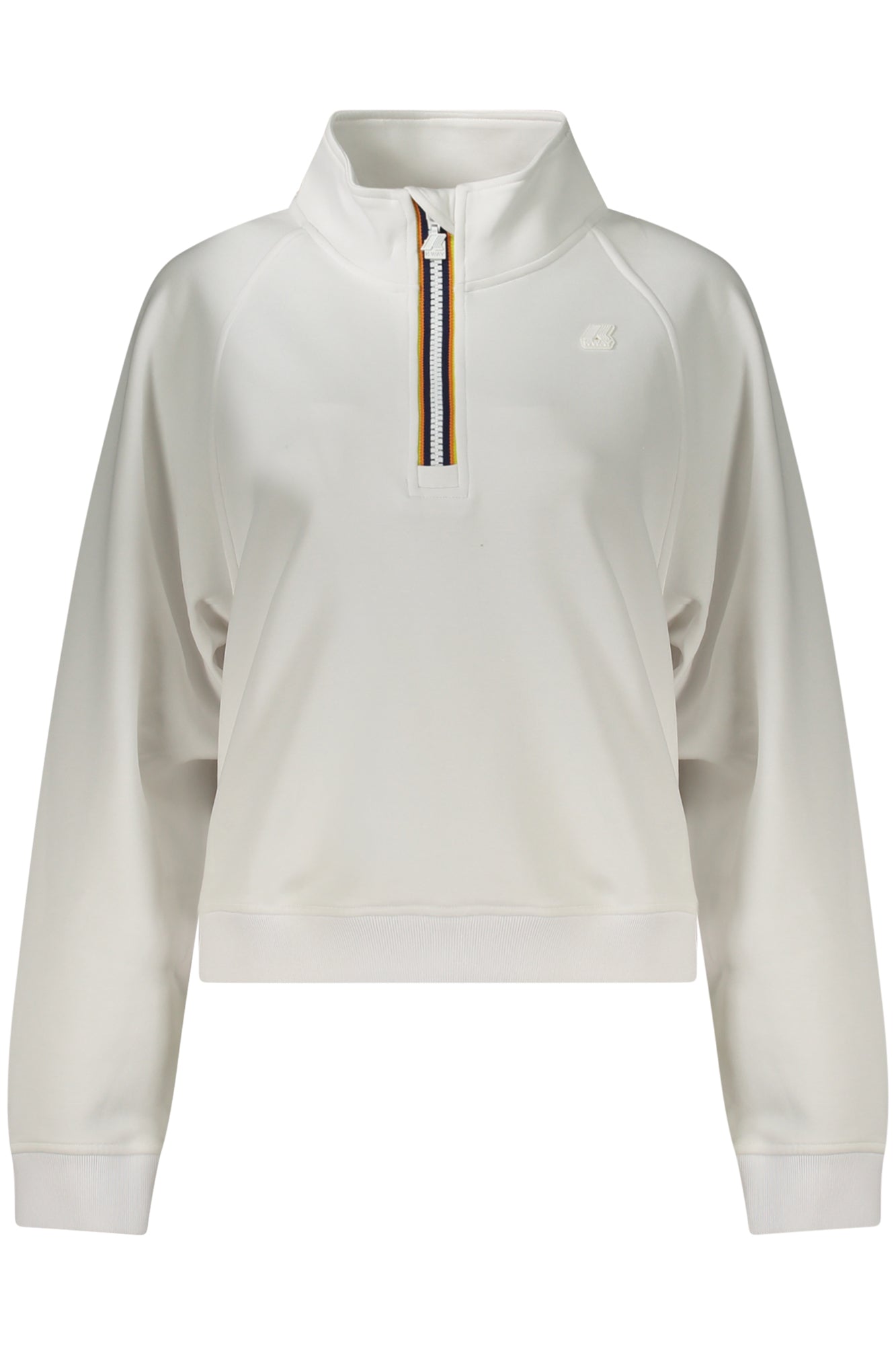 K-WAY FELPA SENZA ZIP DONNA BIANCO