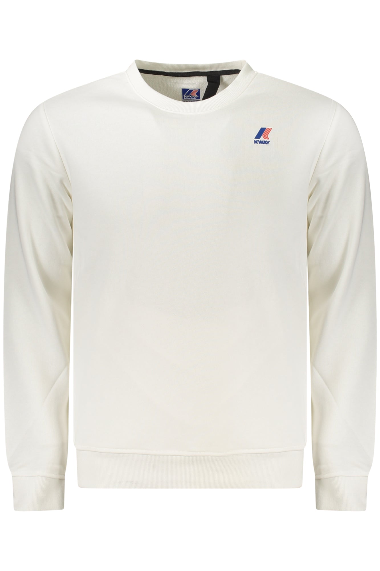 K-WAY FELPA SENZA ZIP UOMO BIANCO