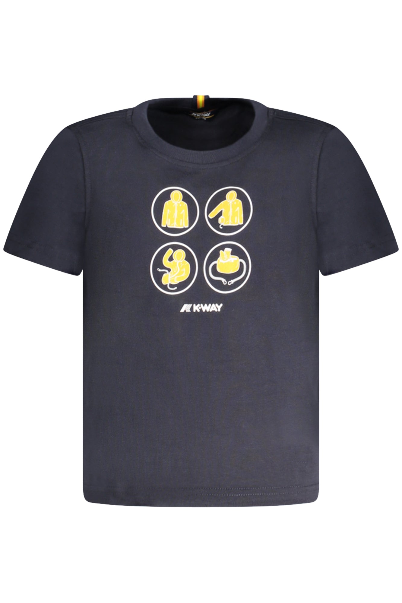 K-WAY T-SHIRT MANICHE CORTE BAMBINO BLU