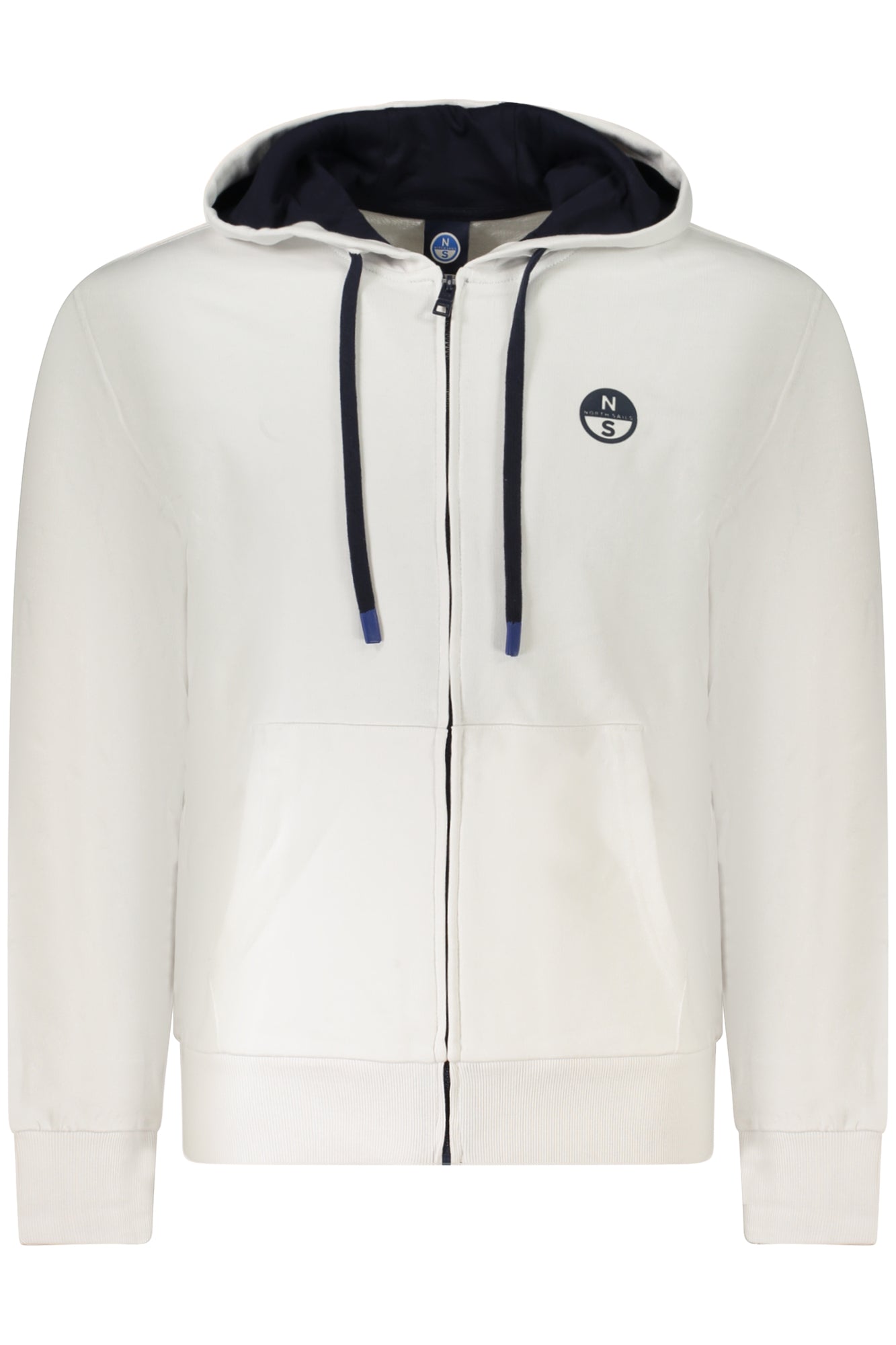 NORTH SAILS FELPA CON ZIP UOMO BIANCO