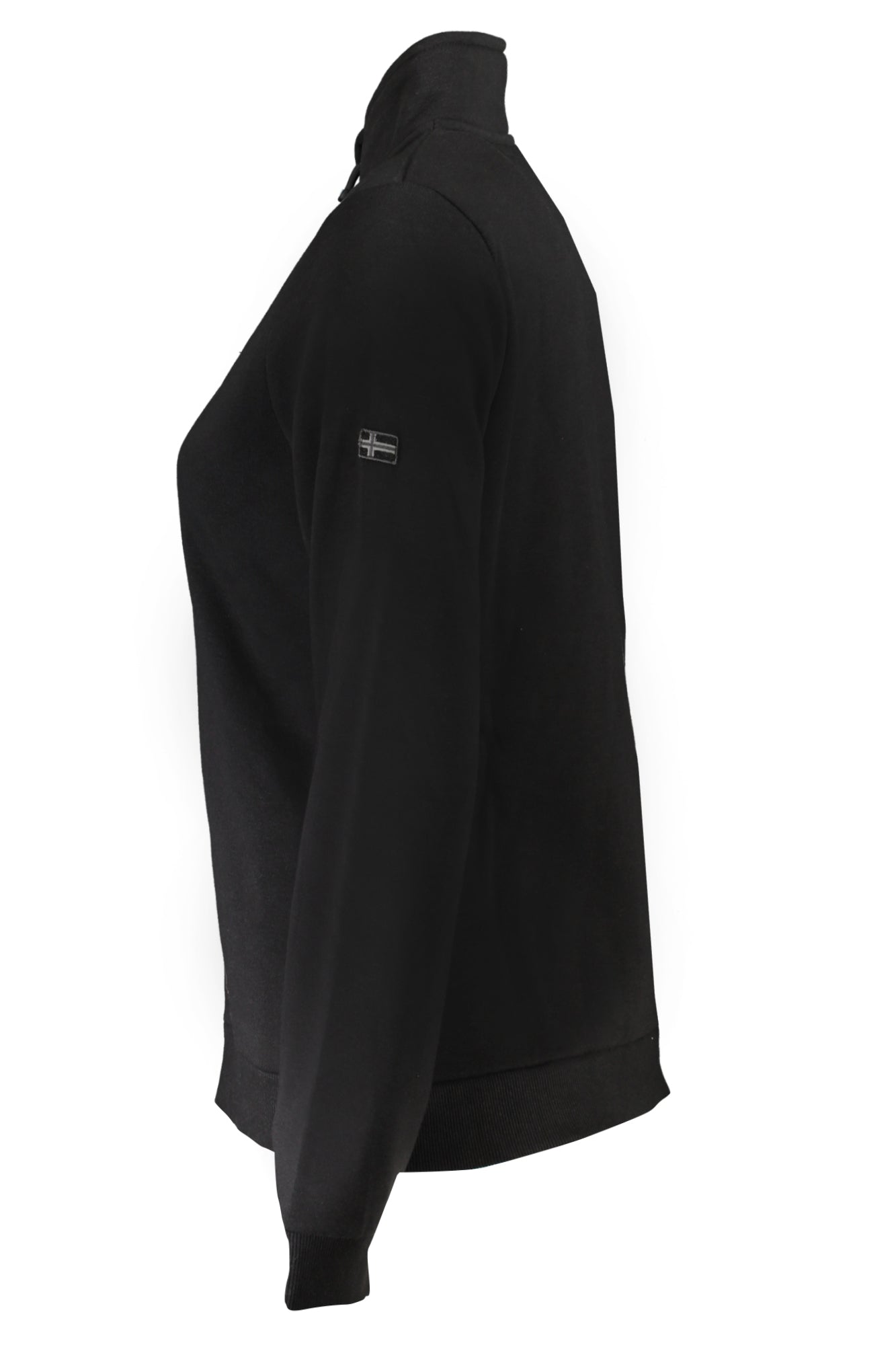 NORWAY 1963 FELPA CON ZIP DONNA NERO