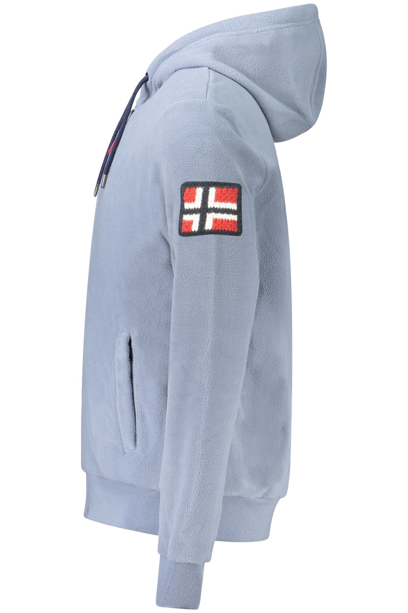 NORWAY 1963 FELPA CON ZIP UOMO AZZURRO