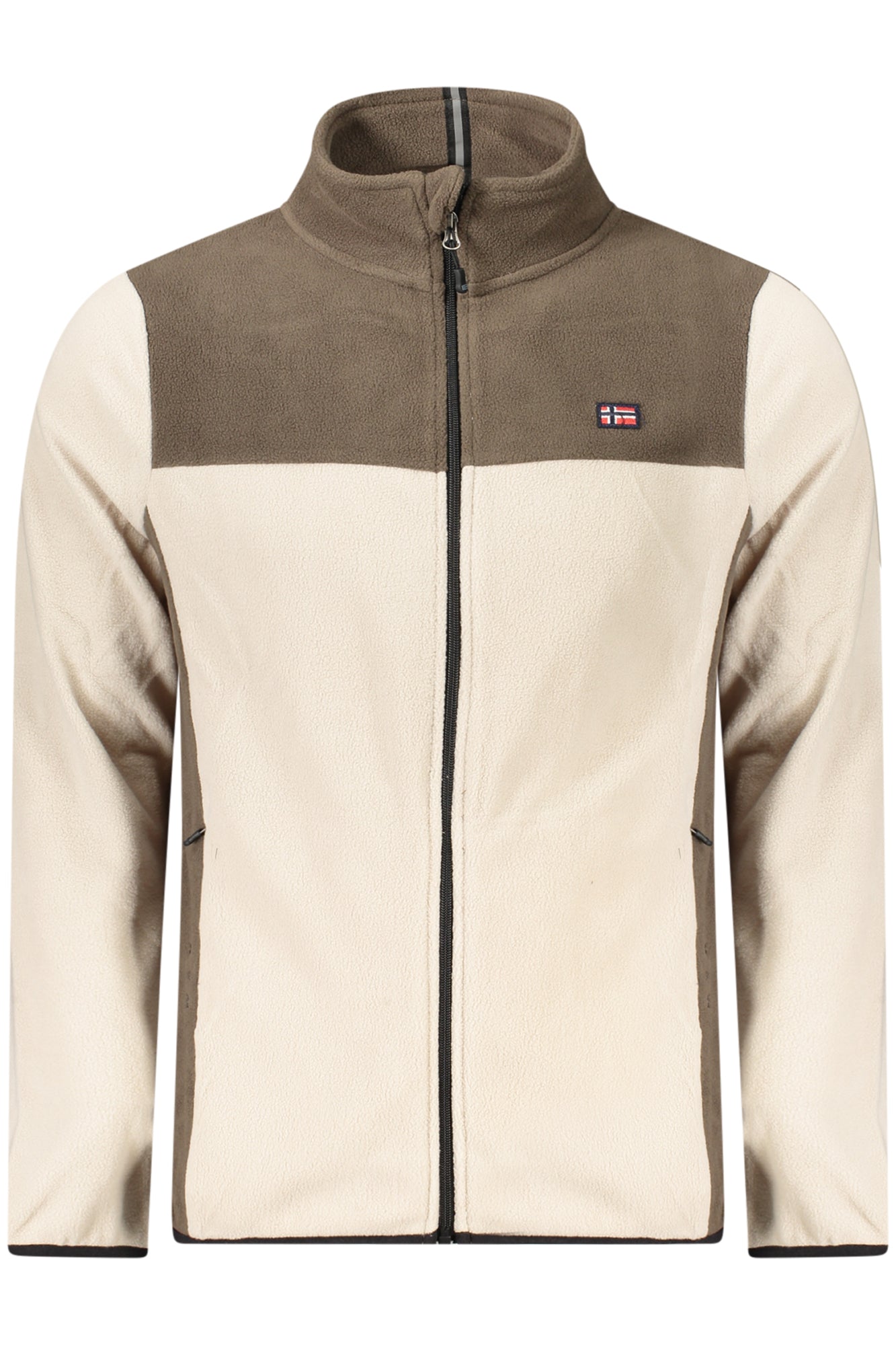 NORWAY 1963 FELPA CON ZIP UOMO BEIGE