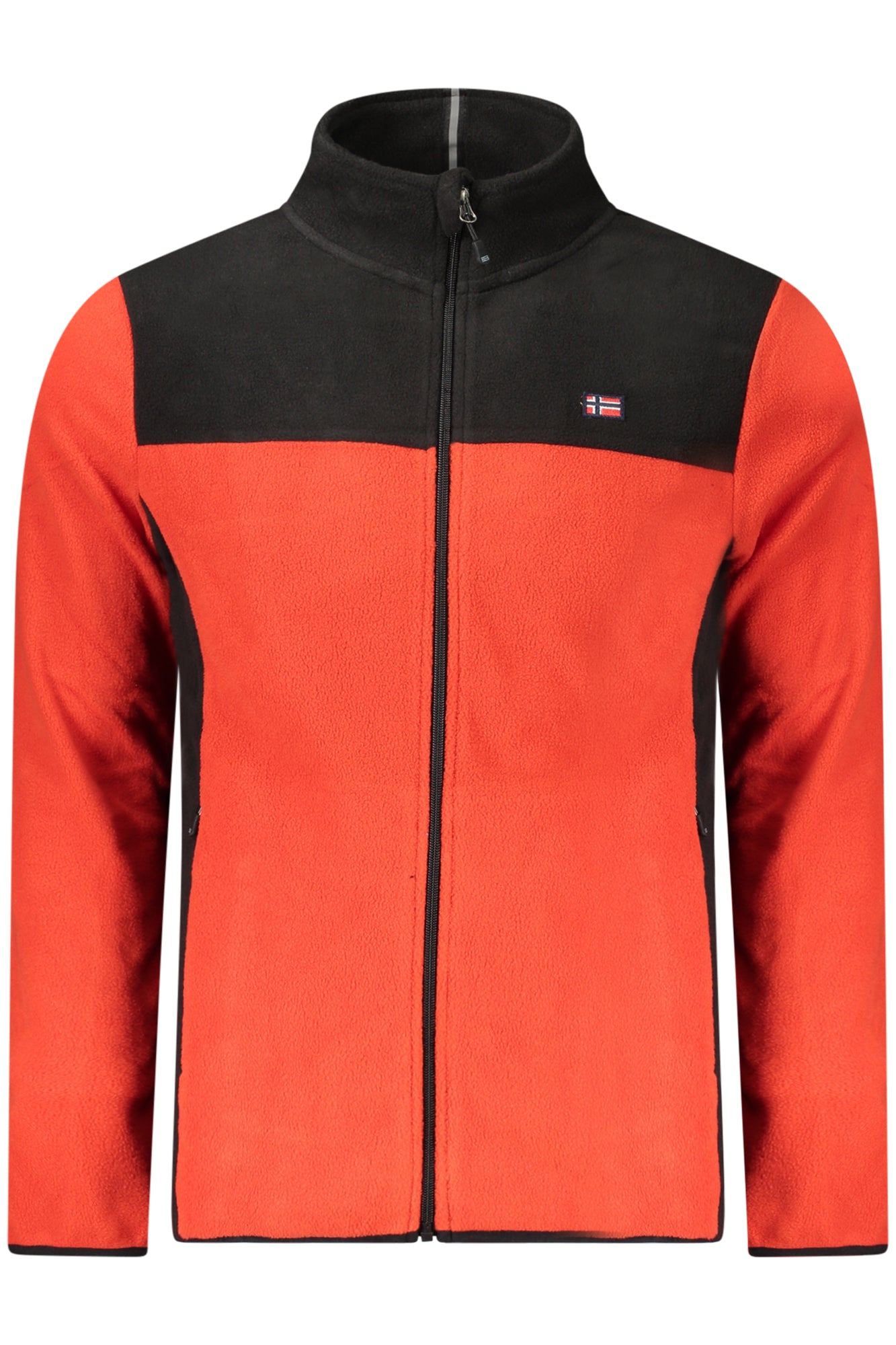 NORWAY 1963 FELPA CON ZIP UOMO ROSSO