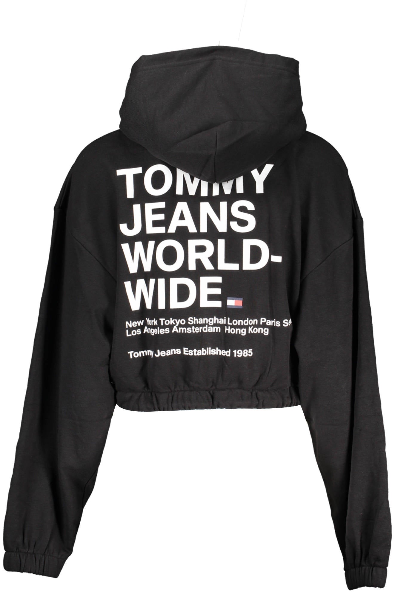 TOMMY HILFIGER FELPA CON ZIP DONNA NERO