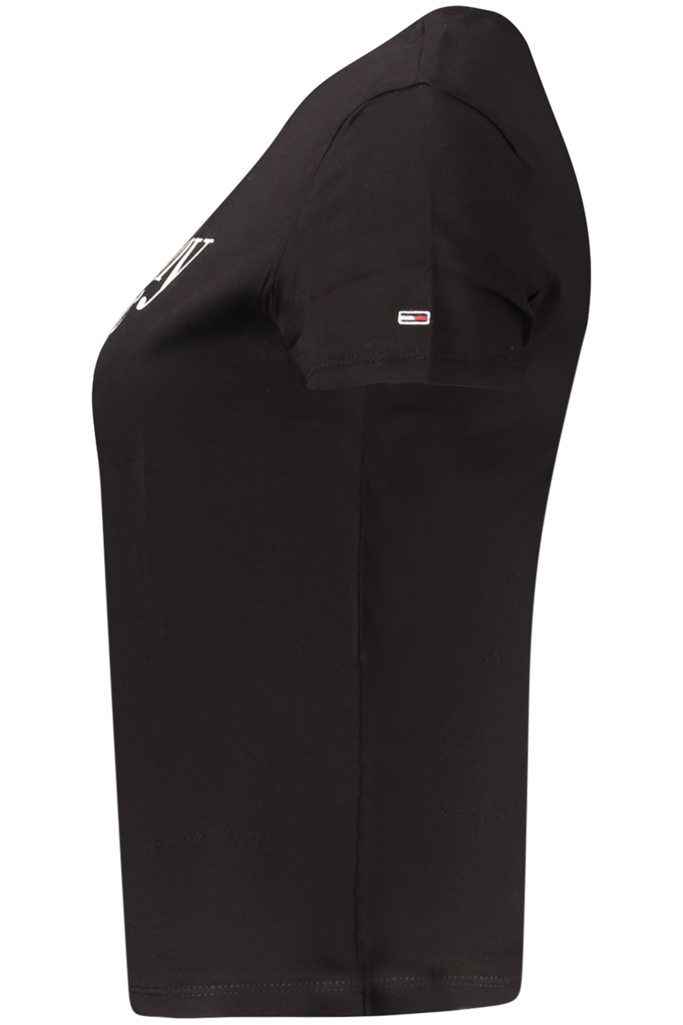 TOMMY HILFIGER T-SHIRT MANICHE CORTE DONNA NERO
