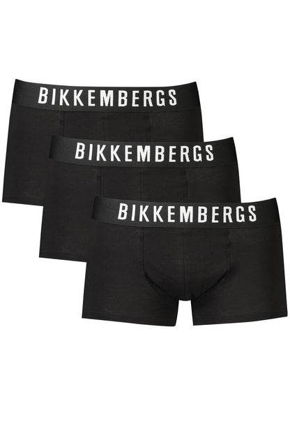 BIKKEMBERGS BOXER UOMO NERO