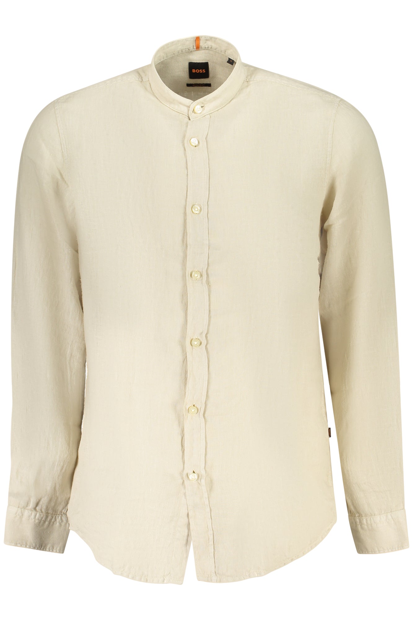 BOSS CAMICIA MANICHE LUNGHE UOMO BEIGE