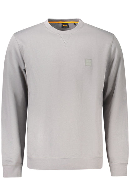 BOSS FELPA SENZA ZIP UOMO GRIGIO