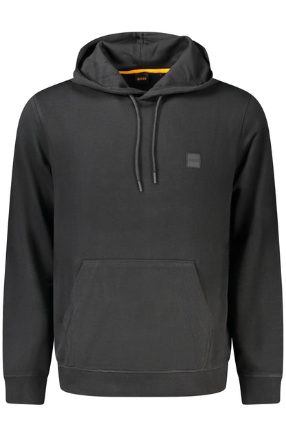 BOSS FELPA SENZA ZIP UOMO NERO