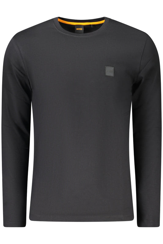 BOSS T-SHIRT MANICHE LUNGHE UOMO NERO