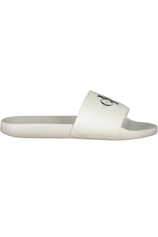 CALVIN KLEIN CALZATURA CIABATTA UOMO BIANCO