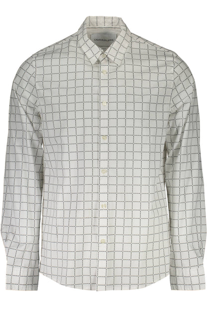 CALVIN KLEIN CAMICIA MANICHE LUNGHE UOMO BIANCO