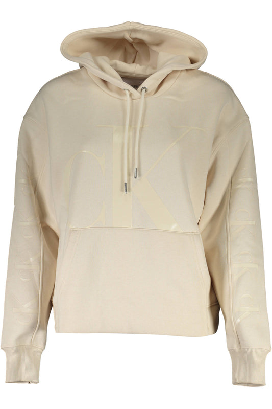 CALVIN KLEIN FELPA SENZA ZIP DONNA BEIGE