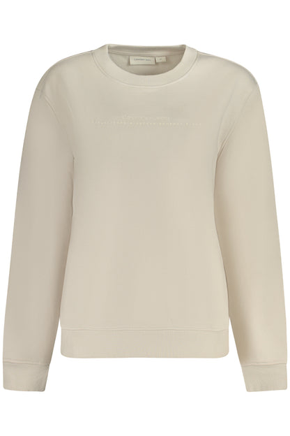 CALVIN KLEIN FELPA SENZA ZIP DONNA BEIGE