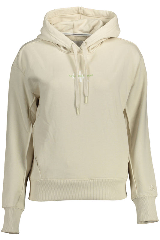 CALVIN KLEIN FELPA SENZA ZIP DONNA BEIGE