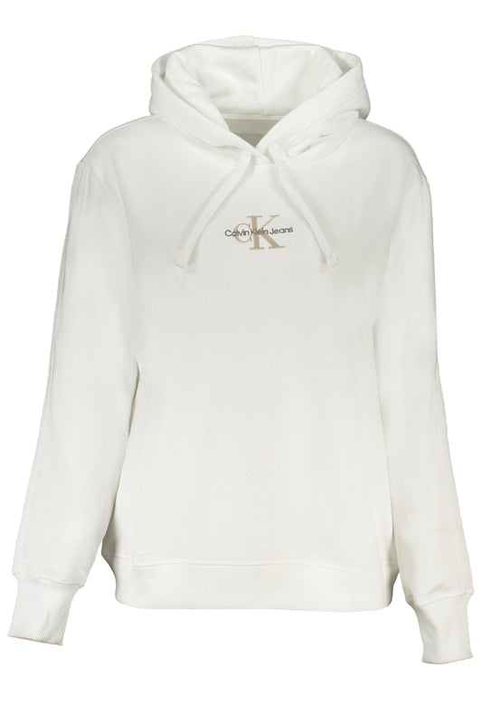 CALVIN KLEIN FELPA SENZA ZIP DONNA BIANCO