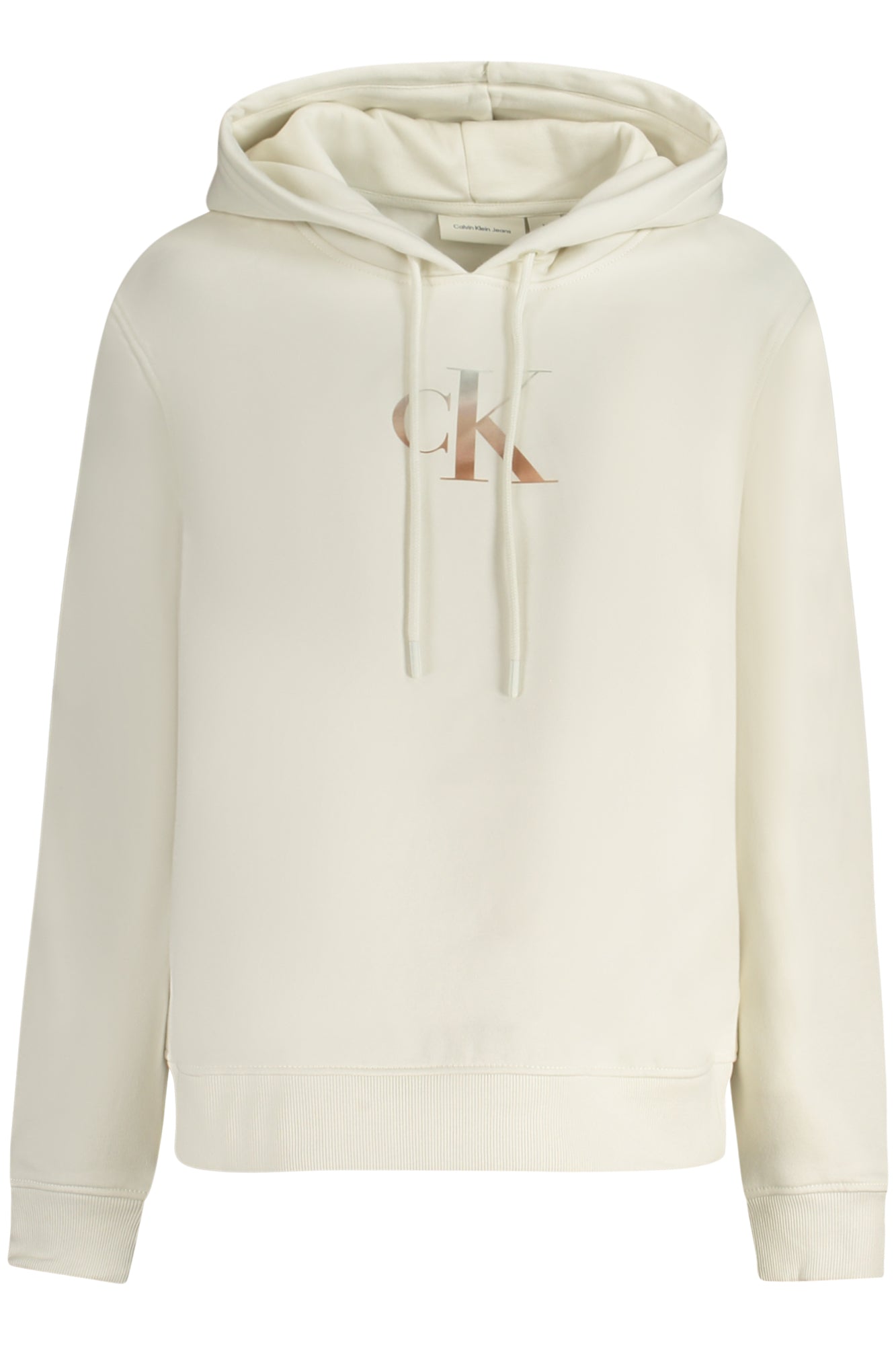 CALVIN KLEIN FELPA SENZA ZIP DONNA BIANCO