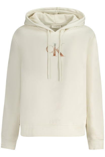 CALVIN KLEIN FELPA SENZA ZIP DONNA BIANCO