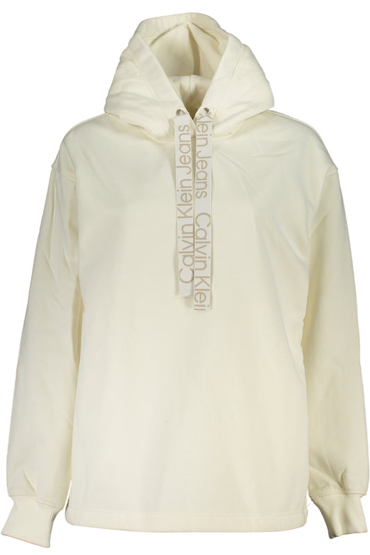 CALVIN KLEIN FELPA SENZA ZIP DONNA BIANCO