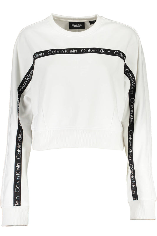 CALVIN KLEIN FELPA SENZA ZIP DONNA BIANCO