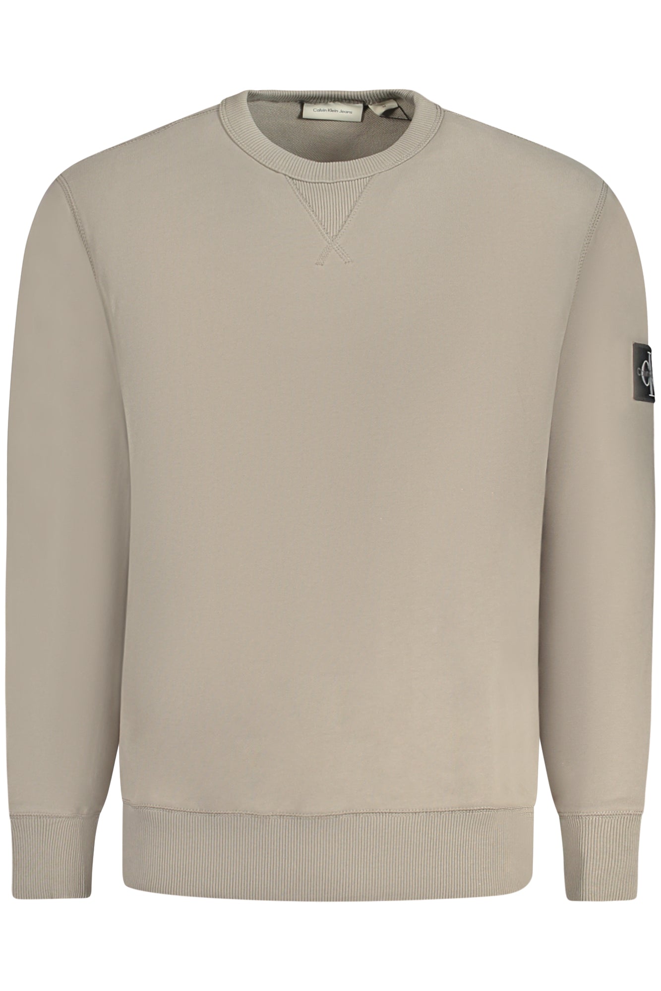 CALVIN KLEIN FELPA SENZA ZIP UOMO BEIGE