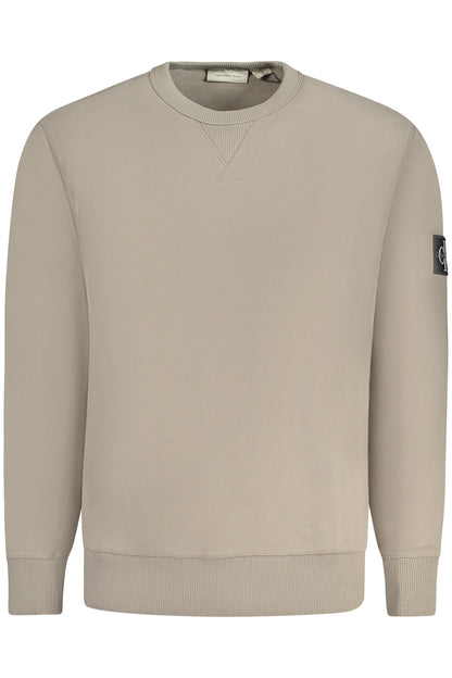 CALVIN KLEIN FELPA SENZA ZIP UOMO BEIGE