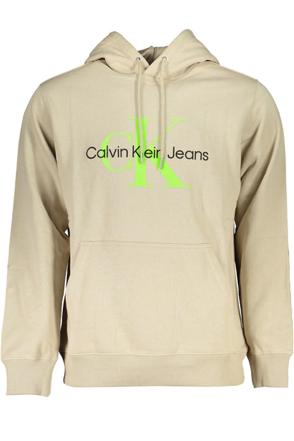 CALVIN KLEIN FELPA SENZA ZIP UOMO BEIGE