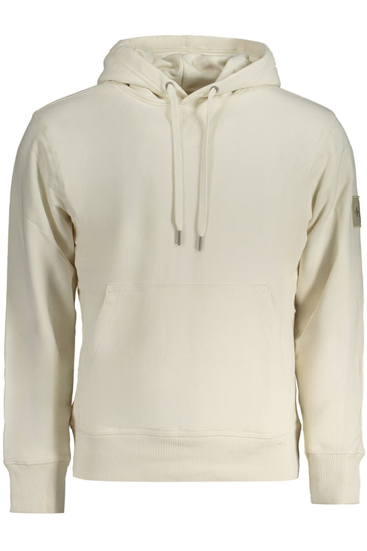 CALVIN KLEIN FELPA SENZA ZIP UOMO BIANCO