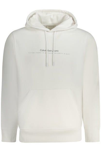 CALVIN KLEIN FELPA SENZA ZIP UOMO BIANCO