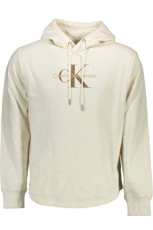 CALVIN KLEIN FELPA SENZA ZIP UOMO BIANCO