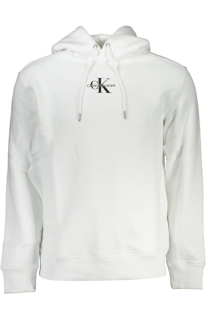 CALVIN KLEIN FELPA SENZA ZIP UOMO BIANCO