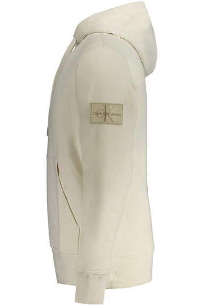CALVIN KLEIN FELPA SENZA ZIP UOMO BIANCO